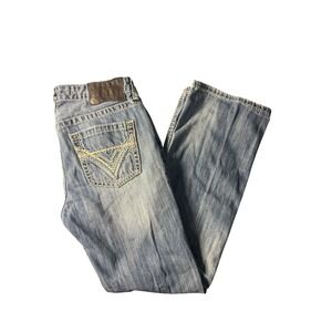 Rock & Roll Denim Pistol Jeans Mens 34x31 Blue Regular Fit Bootcut 100% Cotton